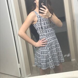 White and Blue Party Dress